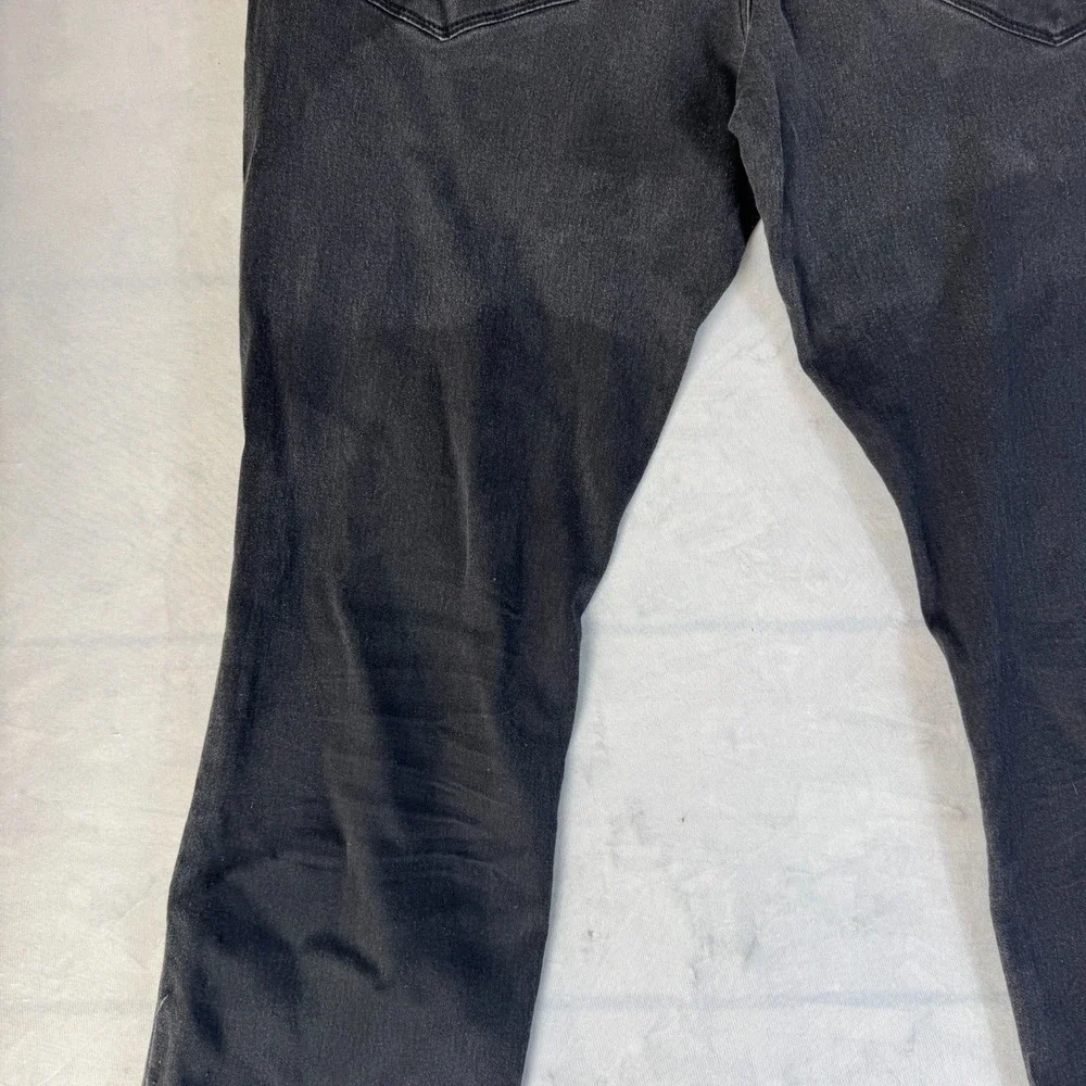 G-Fried Mens Dark Wash Black Stretch Denim Slim Fit Straight Jeans Size 38x32